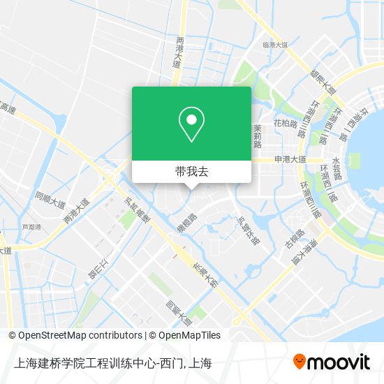 上海建桥学院工程训练中心-西门地图