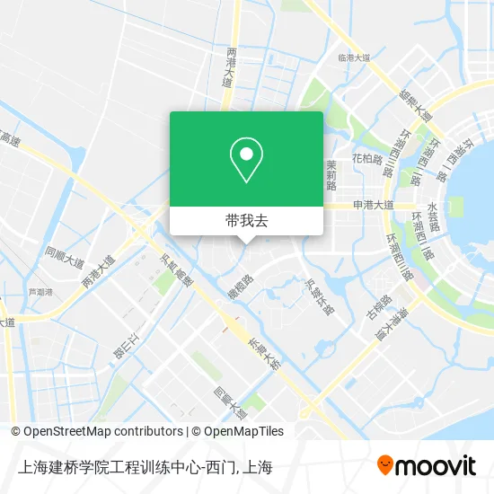 上海建桥学院工程训练中心-西门地图