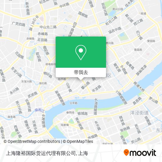 上海隆裕国际货运代理有限公司地图