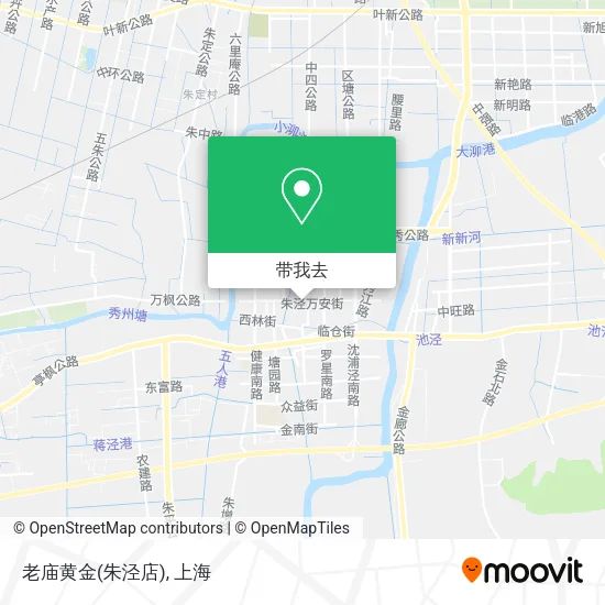老庙黄金(朱泾店)地图