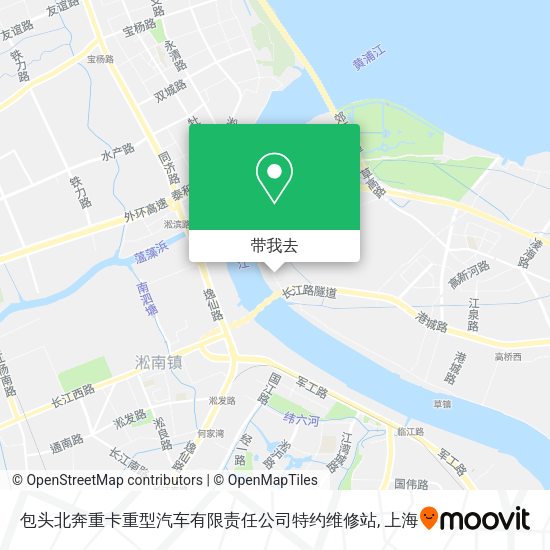 包头北奔重卡重型汽车有限责任公司特约维修站地图