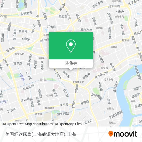 美国舒达床垫(上海盛源大地店)地图
