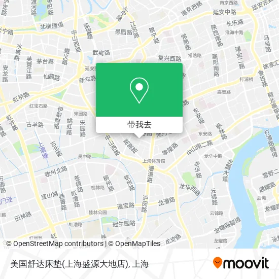 美国舒达床垫(上海盛源大地店)地图