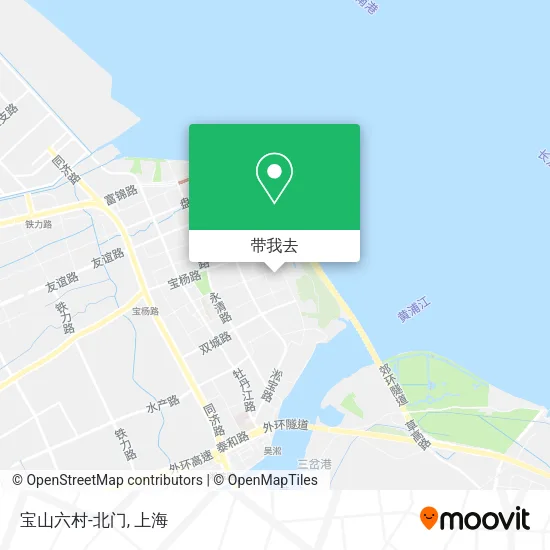 宝山六村-北门地图