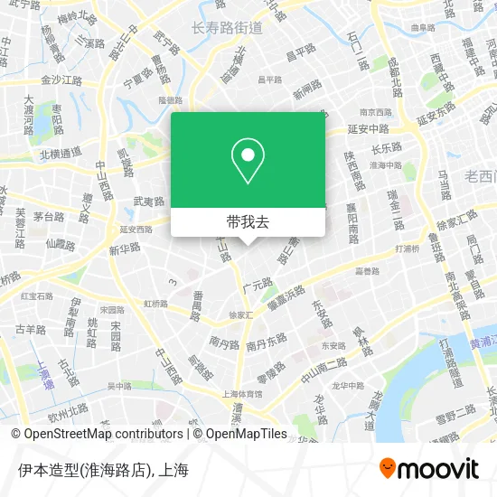 伊本造型(淮海路店)地图