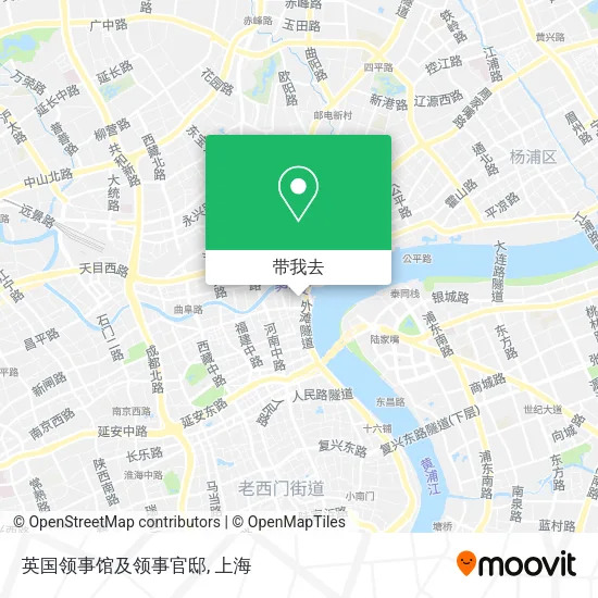 英国领事馆及领事官邸地图
