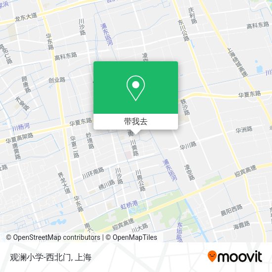 观澜小学-西北门地图