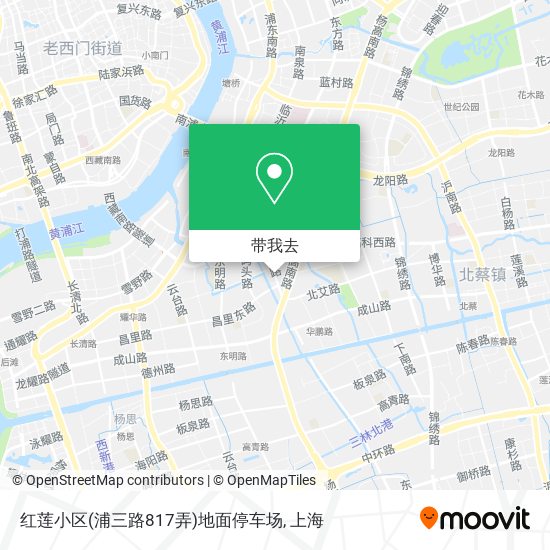 红莲小区(浦三路817弄)地面停车场地图