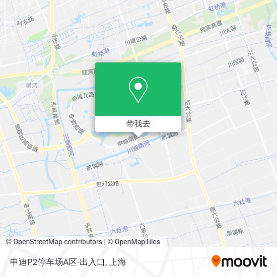 申迪P2停车场A区-出入口地图