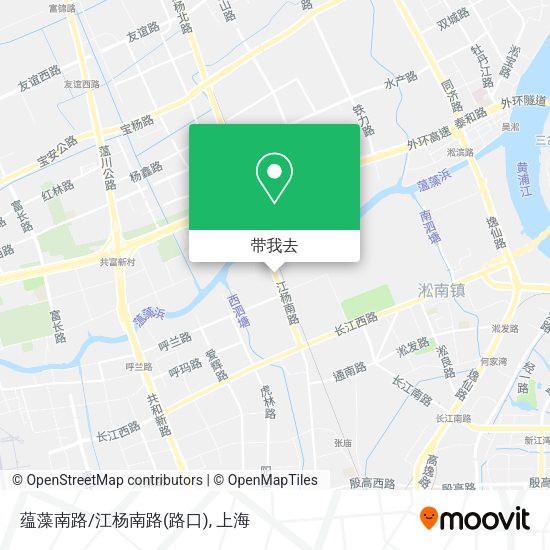 蕴藻南路/江杨南路(路口)地图
