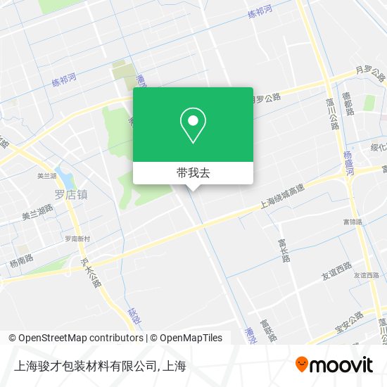 上海骏才包装材料有限公司地图