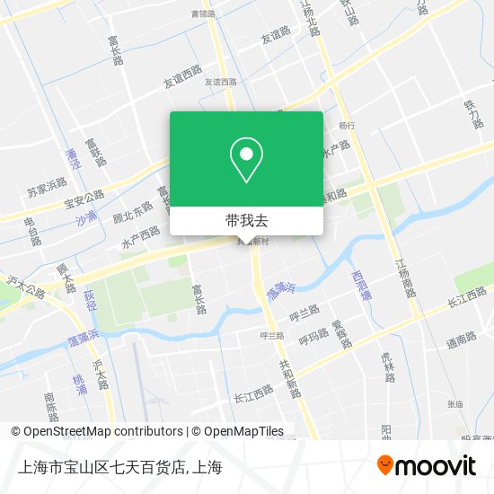 上海市宝山区七天百货店地图