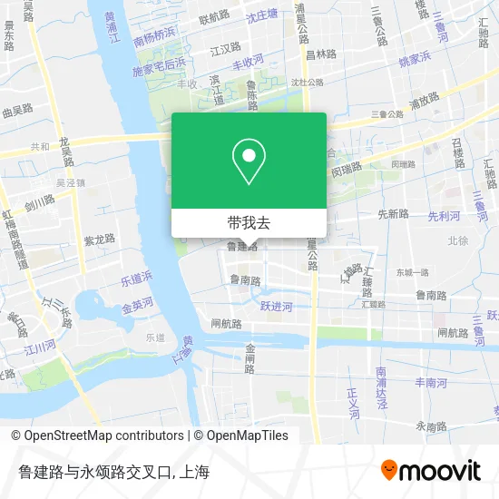 鲁建路与永颂路交叉口地图