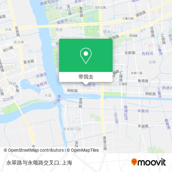 永翠路与永颂路交叉口地图