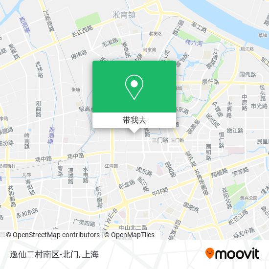 逸仙二村南区-北门地图