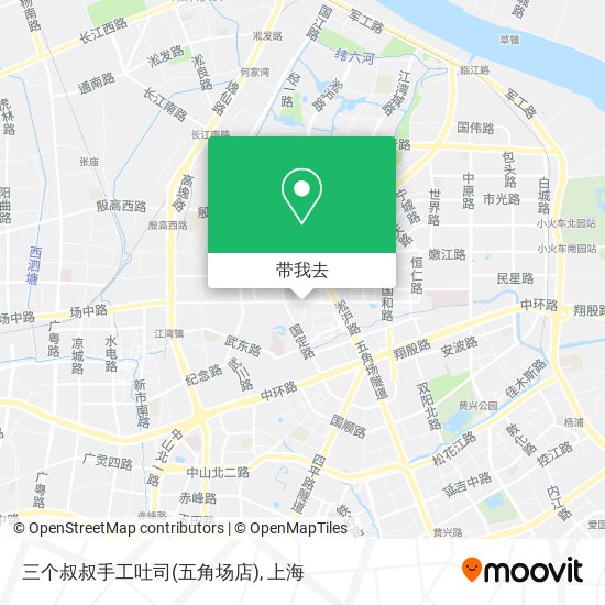 三个叔叔手工吐司(五角场店)地图