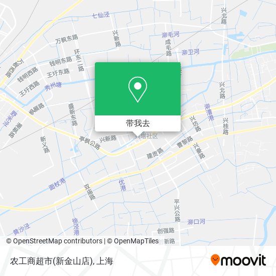 农工商超市(新金山店)地图