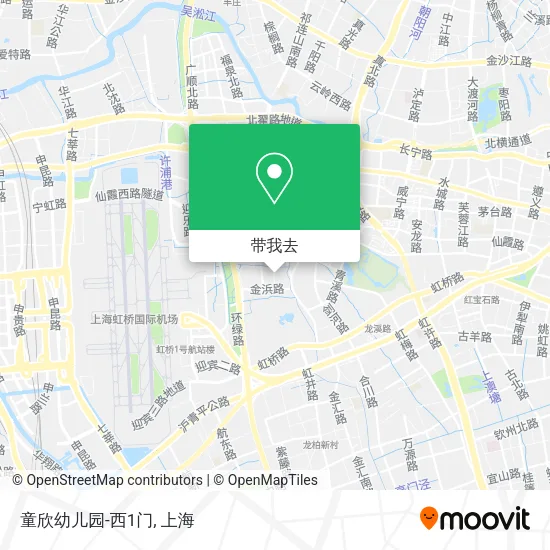 童欣幼儿园-西1门地图