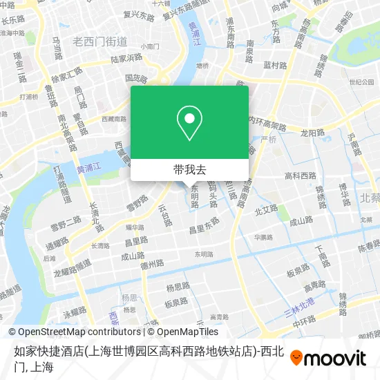 如家快捷酒店(上海世博园区高科西路地铁站店)-西北门地图