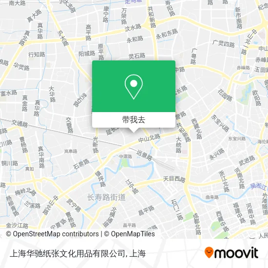 上海华驰纸张文化用品有限公司地图