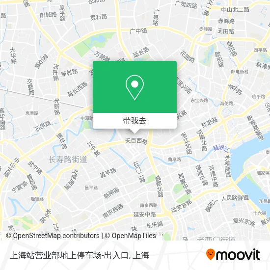 上海站营业部地上停车场-出入口地图
