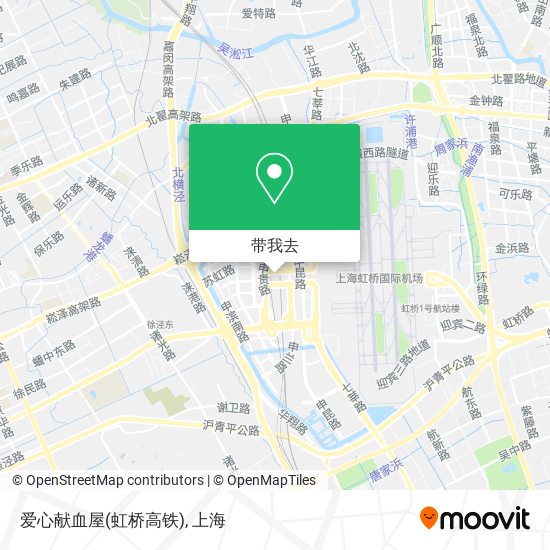 爱心献血屋(虹桥高铁)地图