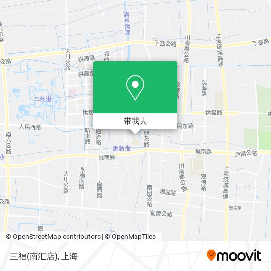 三福(南汇店)地图