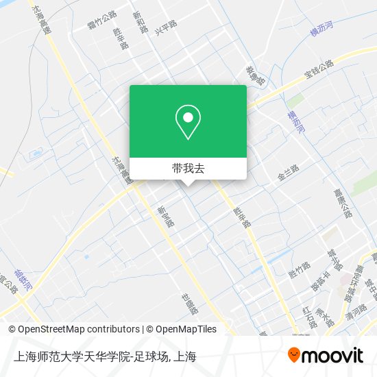 上海师范大学天华学院-足球场地图