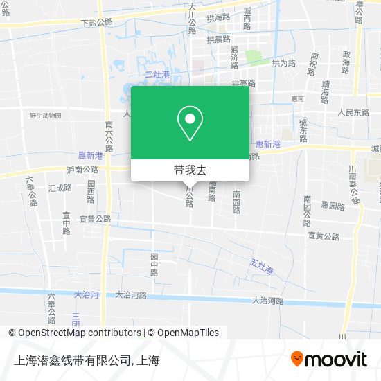 上海潜鑫线带有限公司地图