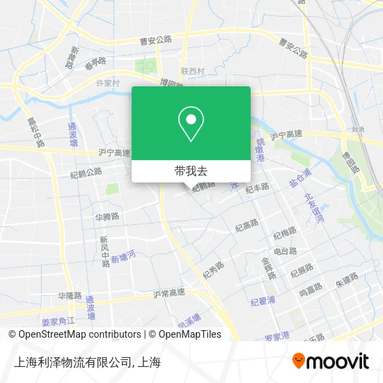 上海利泽物流有限公司地图