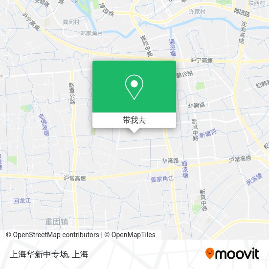 上海华新中专场地图