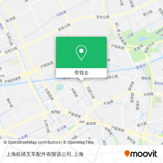 上海杭靖叉车配件有限该公司地图