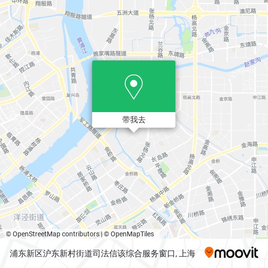 浦东新区沪东新村街道司法信该综合服务窗口地图