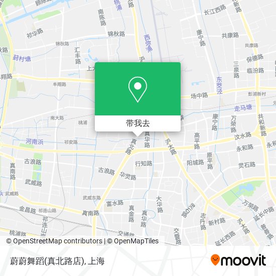 蔚蔚舞蹈(真北路店)地图