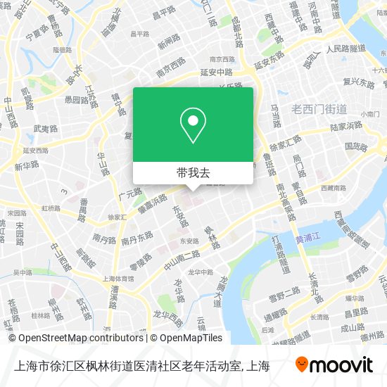上海市徐汇区枫林街道医清社区老年活动室地图