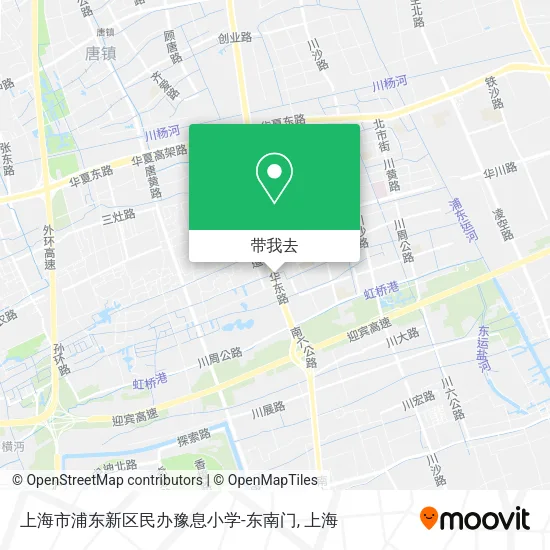上海市浦东新区民办豫息小学-东南门地图