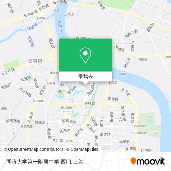 同济大学第一附属中学-西门地图