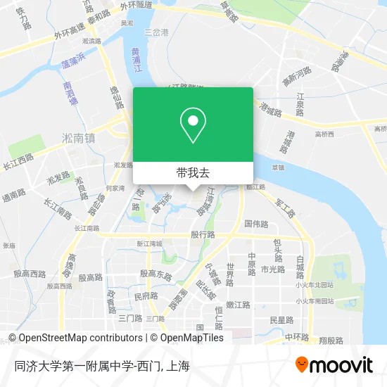 同济大学第一附属中学-西门地图