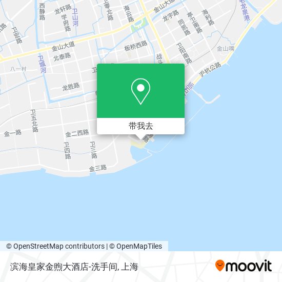 滨海皇家金煦大酒店-洗手间地图