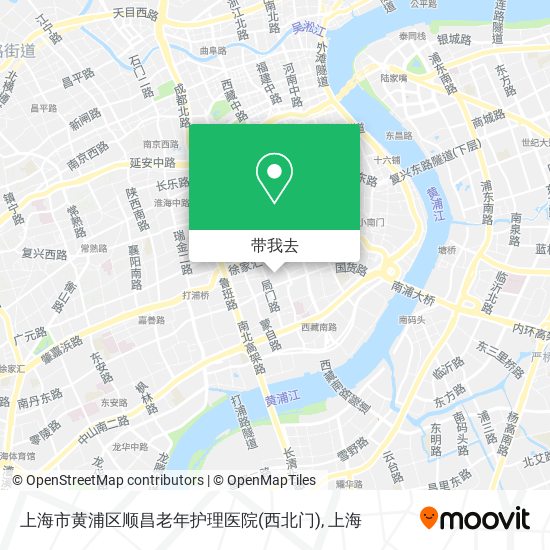 上海市黄浦区顺昌老年护理医院(西北门)地图
