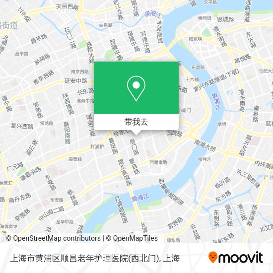 上海市黄浦区顺昌老年护理医院(西北门)地图