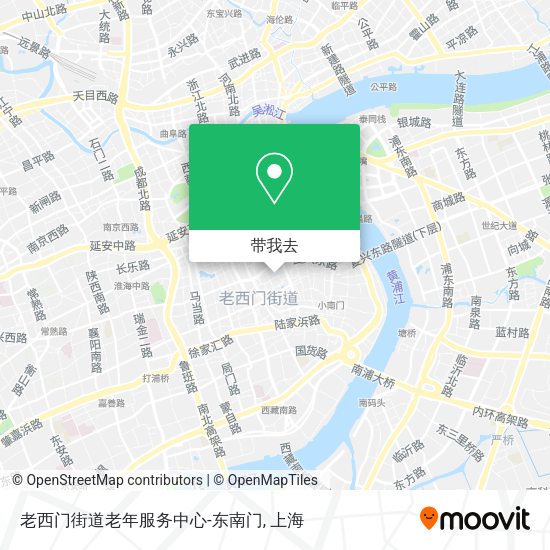 老西门街道老年服务中心-东南门地图