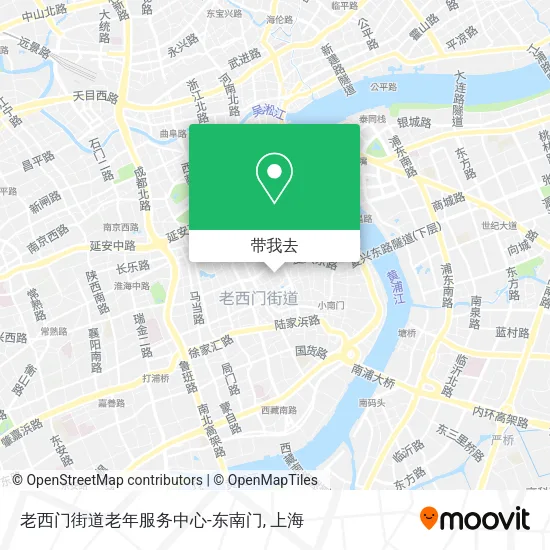 老西门街道老年服务中心-东南门地图