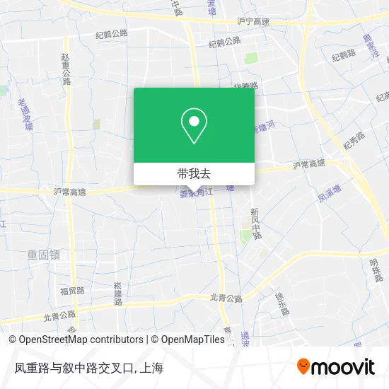 凤重路与叙中路交叉口地图