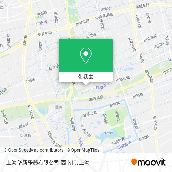上海华新乐器有限公司-西南门地图