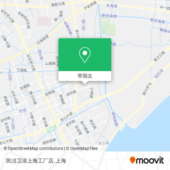 民洁卫浴上海工厂店地图