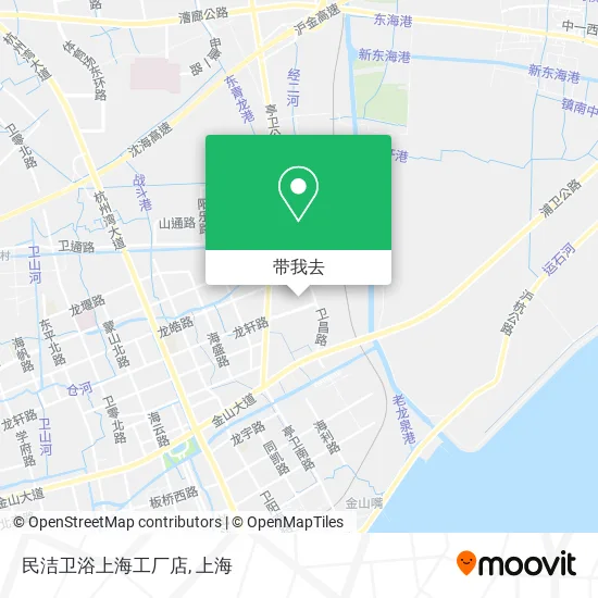 民洁卫浴上海工厂店地图
