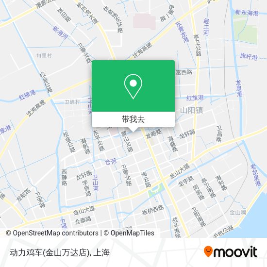 动力鸡车(金山万达店)地图