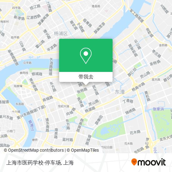 上海市医药学校-停车场地图