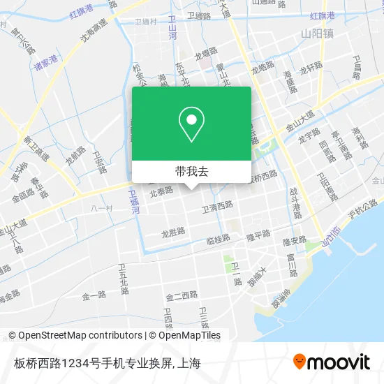 板桥西路1234号手机专业换屏地图